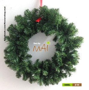 Vòng nguyệt quế lá thông Noel 346EL