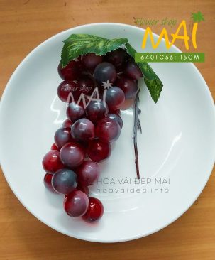 Chùm nho giả trái tròn tươi ngon 640TC3