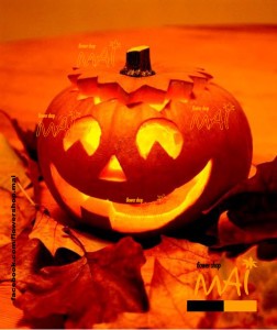 Bí ngô đỏ Halloween