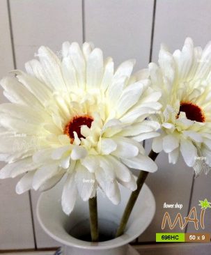 Cành hoa đồng tiền vải đẹp giá rẻ 696HC
