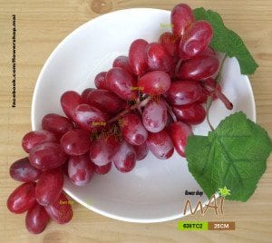 Chùm nho giả màu đỏ cỡ lớn 638TC2