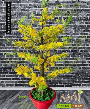 Chậu mai giả 145cm trưng Tết 421HM6