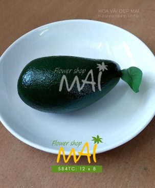 Trái bơ nhựa trang trí giá tốt 584TC