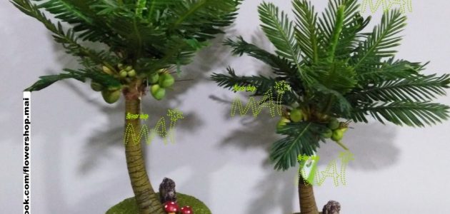 Cây dừa giả nhỏ để bàn 717CN