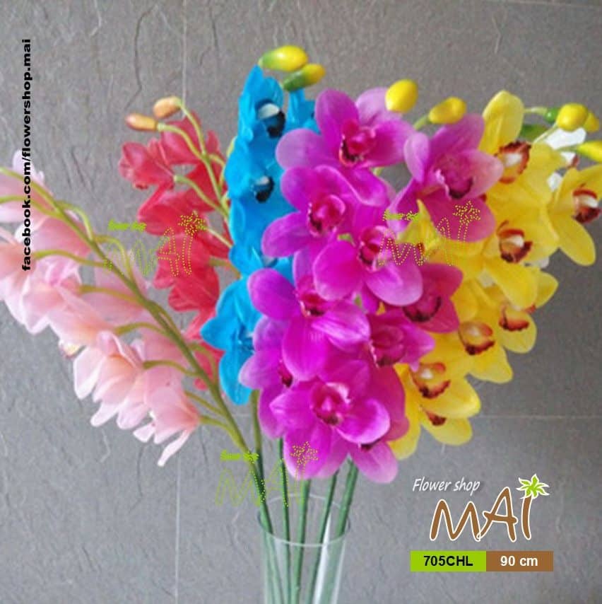Cành địa lan giả bằng nhựa 705CHL