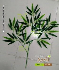 Cành lá tre trúc nhựa trang trí 612LC
