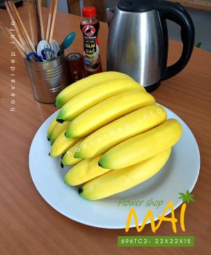 Nải chuối vàng trang trí giống thật 696TC