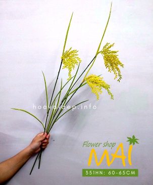 Cành bông lúa nhựa dáng đẹp tự nhiên 351HN