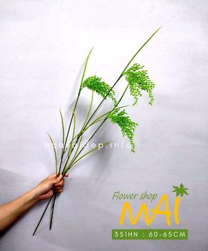 Cành bông lúa nhựa dáng đẹp tự nhiên 351HN