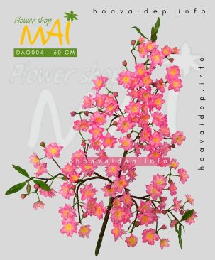 Cành đào Tết đẹp dài 60cm DAO004