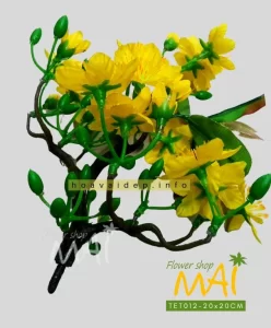 Cành ngọn mai bonsai giả có giá rẻ TET012