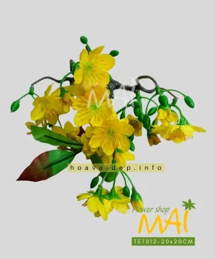 Cành ngọn mai bonsai giả có giá rẻ TET012