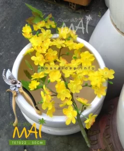 Cành mai Tết giả để tạo cây mai TET022