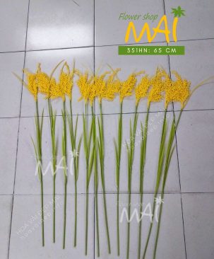 Cành bông lúa nhựa dáng đẹp tự nhiên 351HN