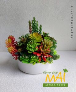 Khay sen đá giả để bàn như thật 602SD3