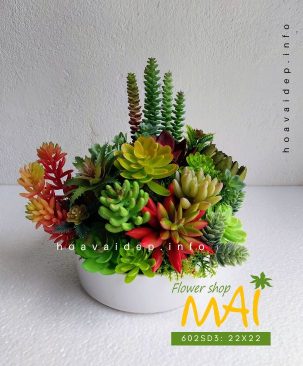 Khay sen đá giả để bàn như thật 602SD3