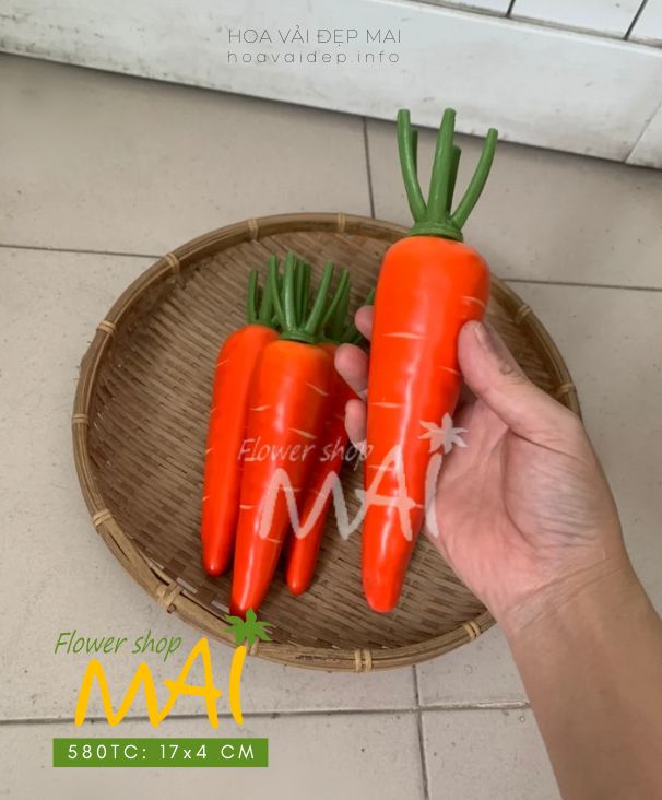 Cà rốt nhựa đẹp như thật 580TC
