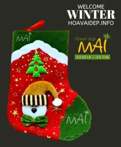 Vớ tất ông già Noel 25cm 222EL