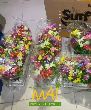 Hàng rào hoa sao nhái giả nhiều cỡ 282HRD