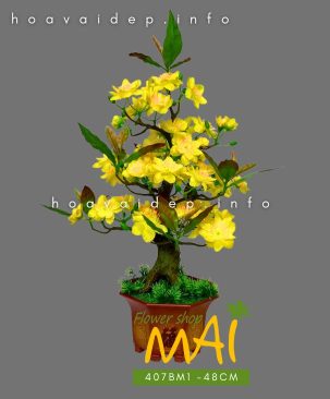 Mai Tết giả để bàn cao 48cm 407MB1
