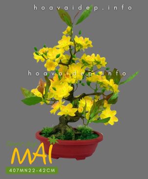 Mai Tết giả để bàn cao 42cm 407MN22