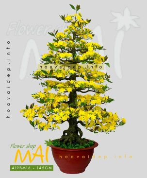 Chậu bonsai Mai Tết giả cao 1m45 – 419BM16