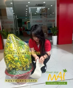 Cây Mai Tết giả cao 185 cm giá tốt 423HM8