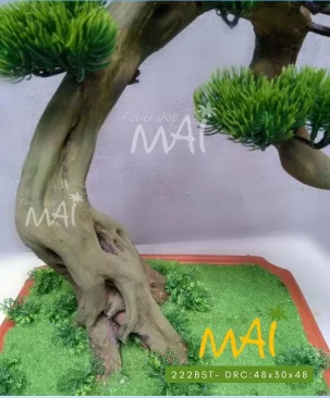 Cây tùng bonsai giả thân gỗ lũa 222BST