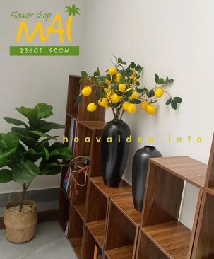 Cành chanh vàng giả 6 trái cắm bình 236CT