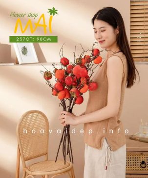 Cành quả hồng giả 7 trái 237CT