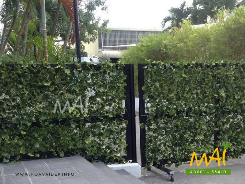 Bộ 5 dây lá trang trí AD001 - có thể dùng để làm vách lá cây hàng rào để làm giảm sự thô cứng và tạo thêm mảng xanh cho không gian sống.