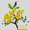 Cành mai giả tạo cây bonsai giá rẻ TET013
