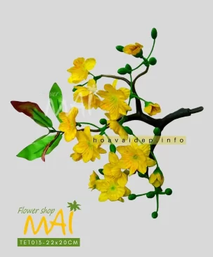 Cành mai giả tạo cây bonsai giá rẻ TET013