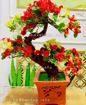 Bonsai bông giấy giả như thật 132BS