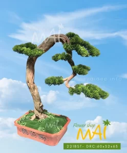 Cây tùng bonsai giả thân gỗ lũa 221BST
