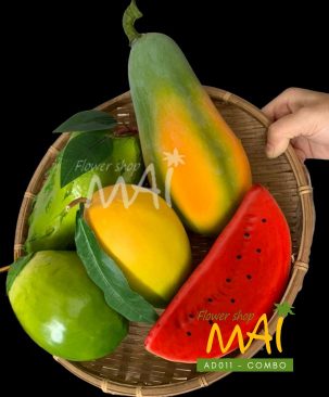 Trái cây giả ngũ quả ngày Tết AD011