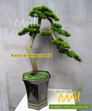 Cây tùng bonsai giả thác đổ cao 223BST