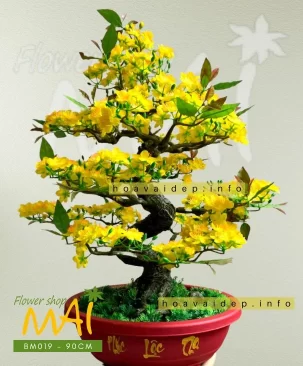 Chậu mai giả bonsai 90cm BM019