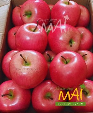 Trái Táo giả màu hồng như thật 708TC2