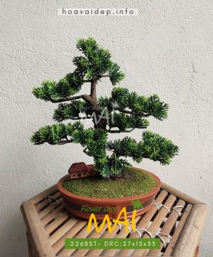 Cây tùng bonsai nhân tạo để bàn 226BST