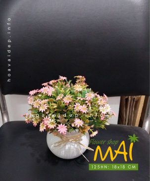 Lọ hoa cúc nhí dễ thương 18cm 125HN