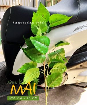 Cành lá bồ đề nhựa đẹp như thật 620LC4