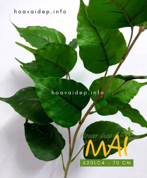 Cành lá bồ đề nhựa đẹp như thật 620LC4