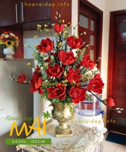 Bình hoa mộc lan giả tinh tế cổ điển 242HL