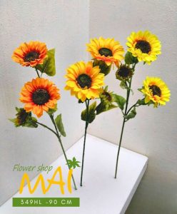 Cành hướng dương giả cao bông lớn 349HL