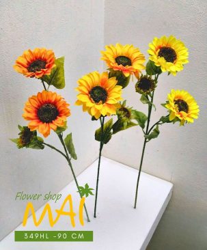 Cành hướng dương giả cao bông lớn 349HL