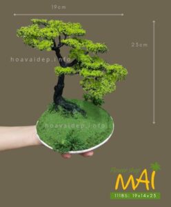 Mô hình cây bonsai cổ thụ trang trí bàn trà 111BS